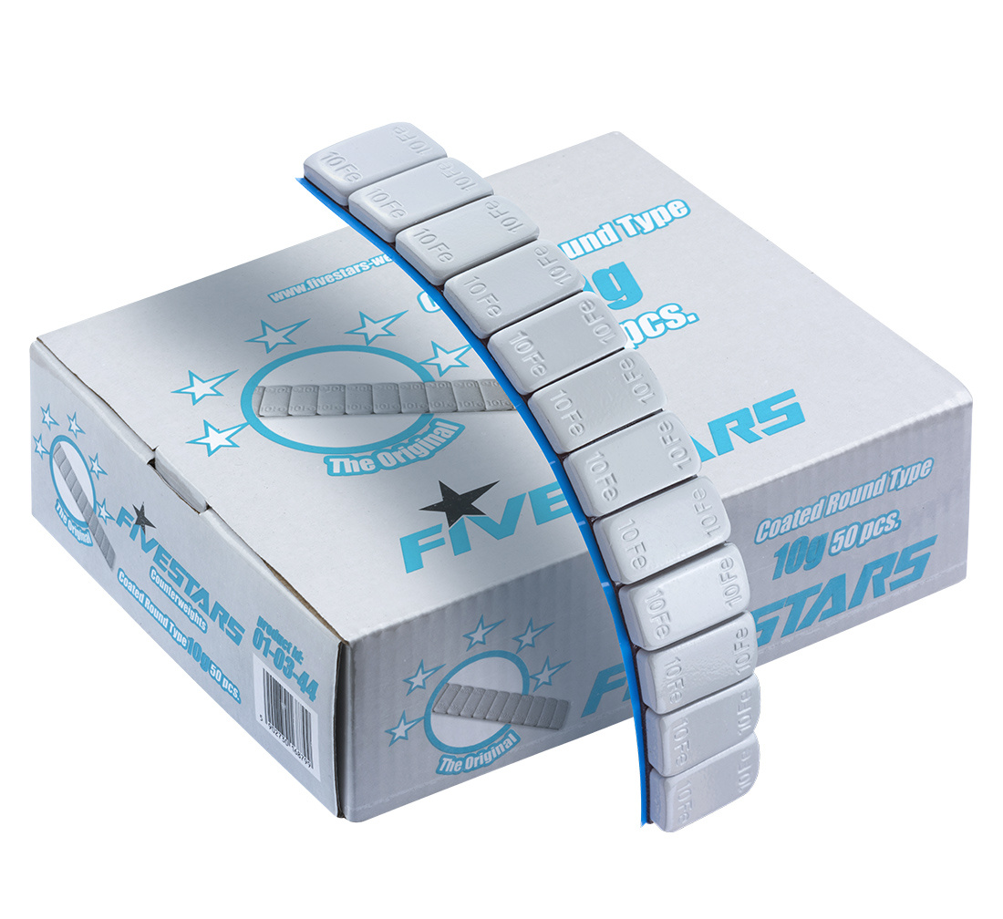 Ciężarki Klejone FE Powlekane Szeroka Taśma SUV 10g - 50 Pasków REDATS