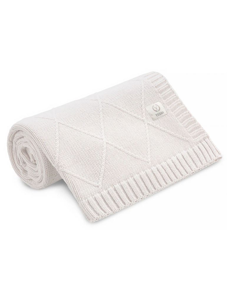 Yosoy Kocyk bawełniany Diamond elegance latte