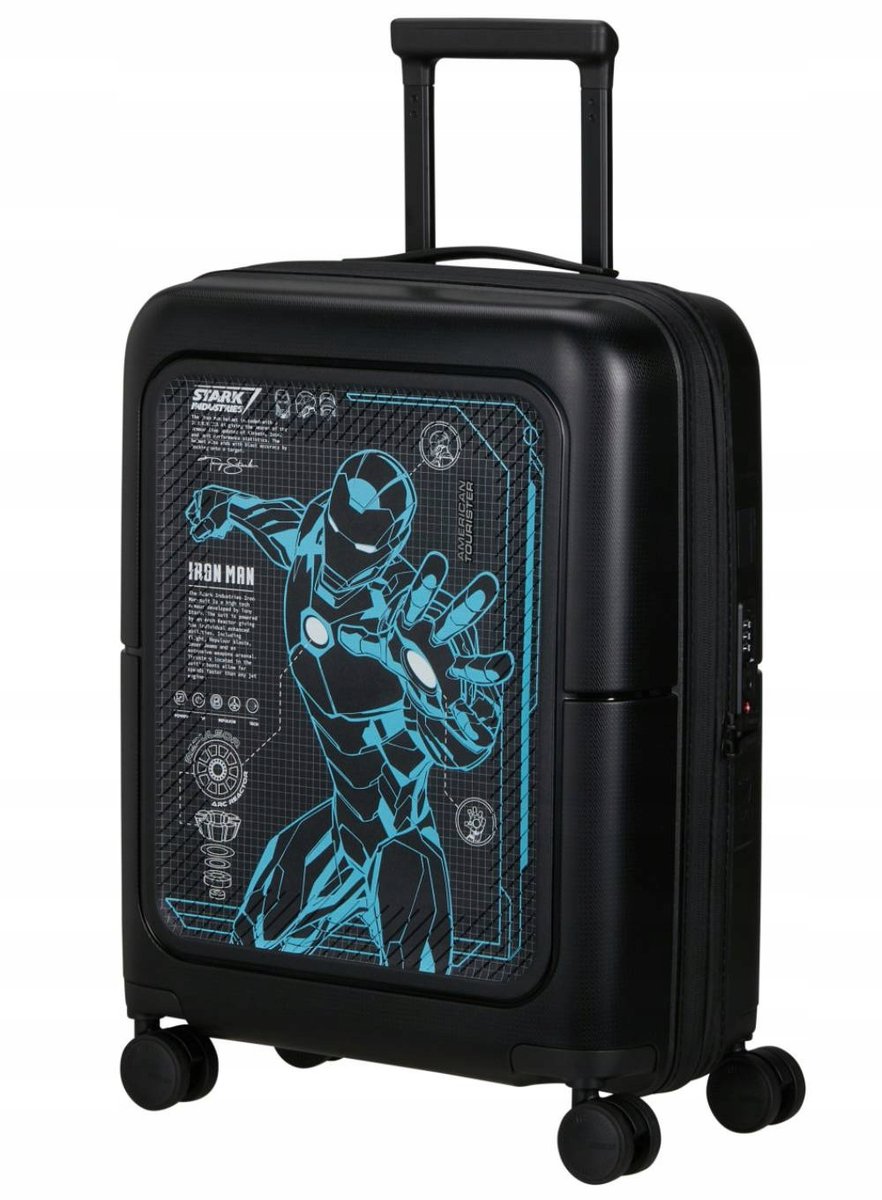 Walizka kabinowa American Tourister Dashpop Spin. 55/20 - Marvel Iron Man