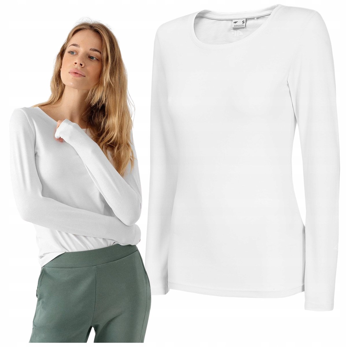 Koszulka damska z długim rękawem LONGSLEEVE tshirt damski TSDL350 3XL