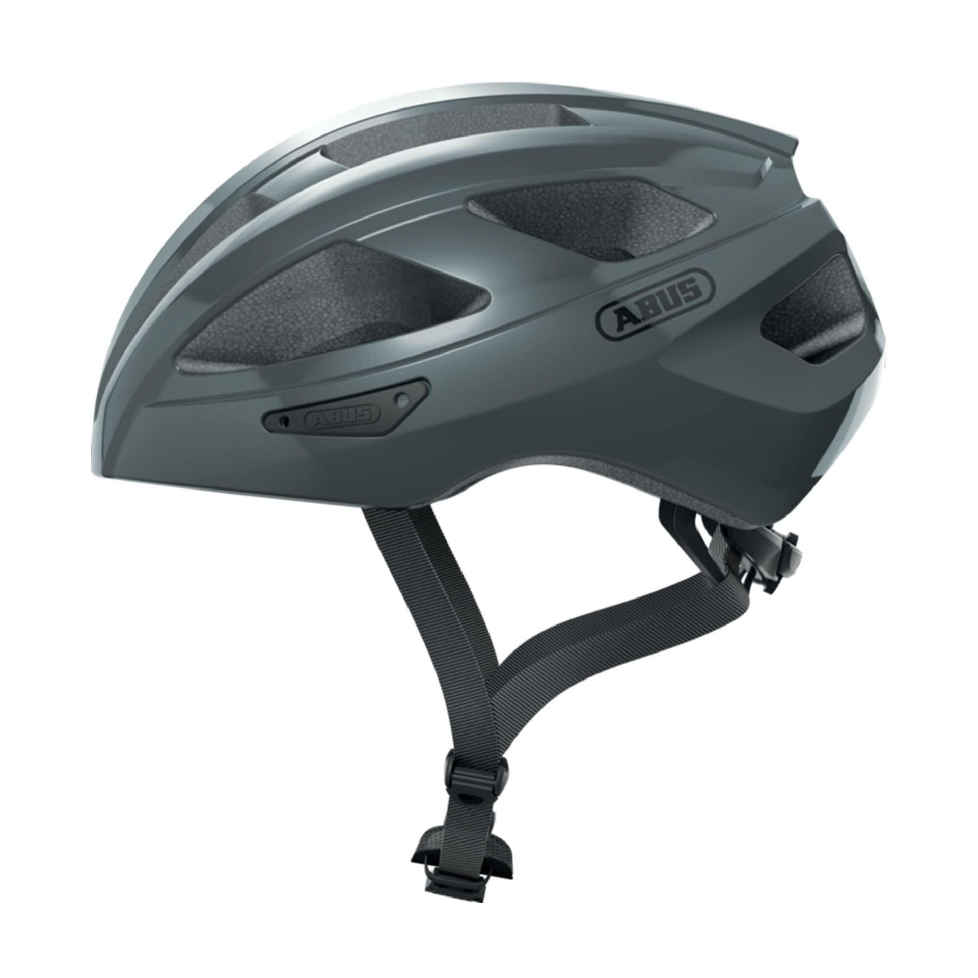 Kask szosowy ABUS Macator - sportowy kask rowerowy dla początkujących - również dla osób noszących warkocze - dla mężczyzn i kobiet - błyszczący róż, rozmiar L