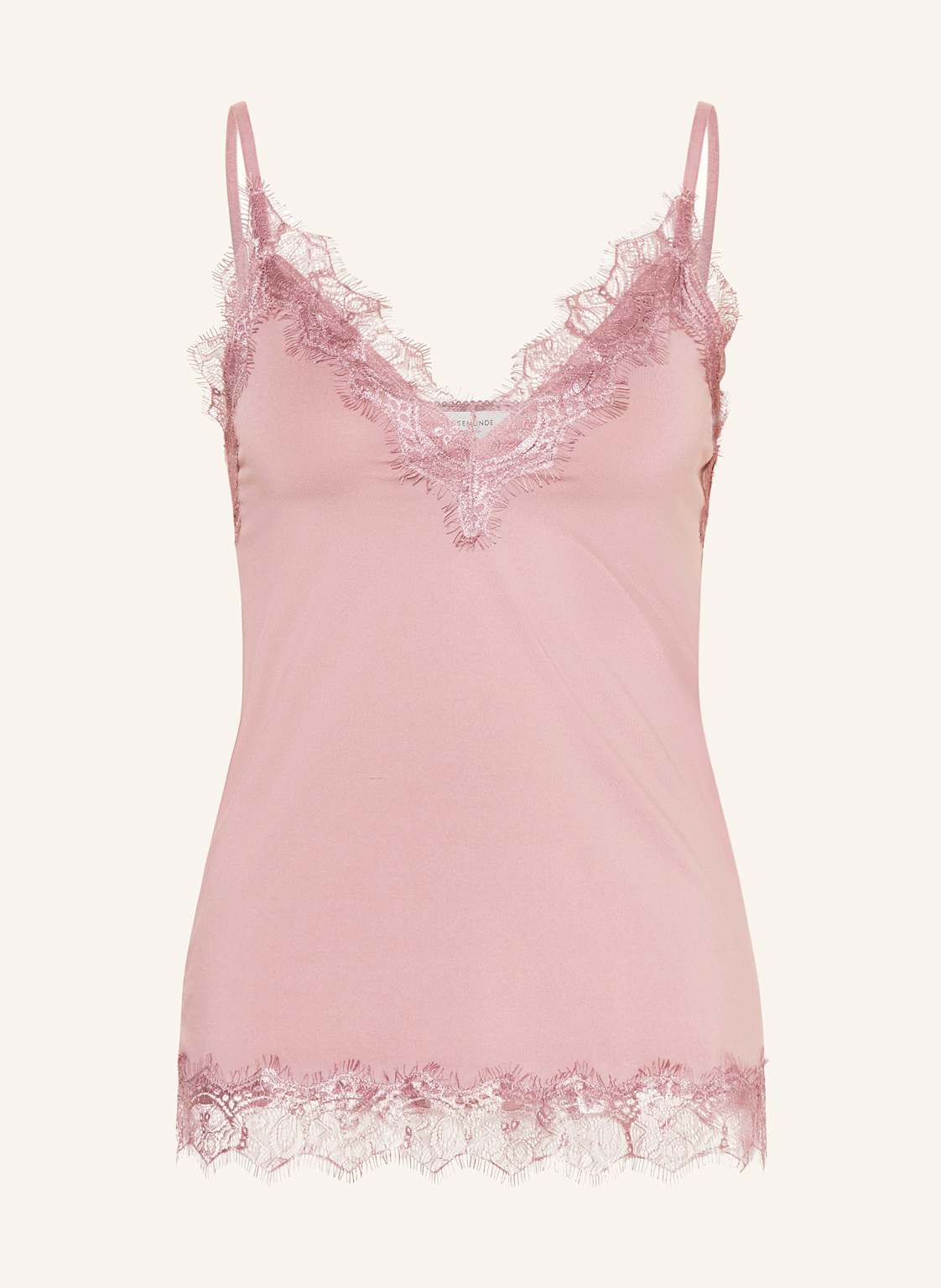 Rosemunde Top Billie Z Koronkowym Obszyciem rosa