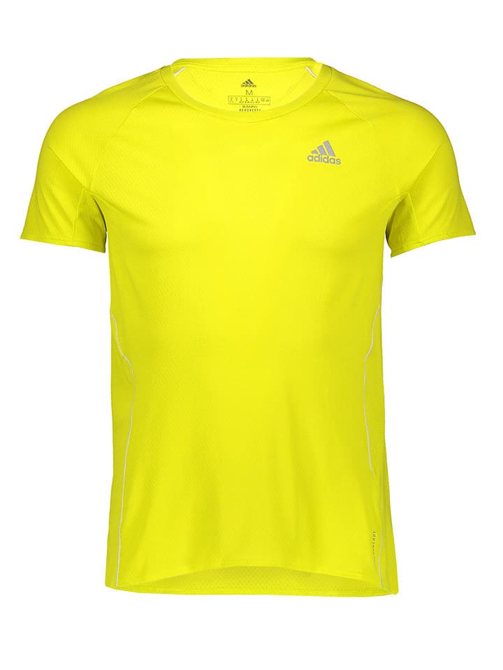 adidas Koszulka sportowa w kolorze żółtym