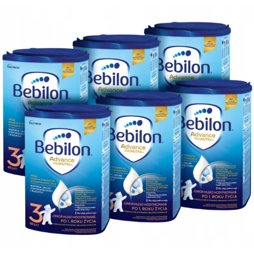 Bebilon Pronutra Advance Odżywcza Formuła Na Bazie Mleka 3 Zgrzewka 800gx6