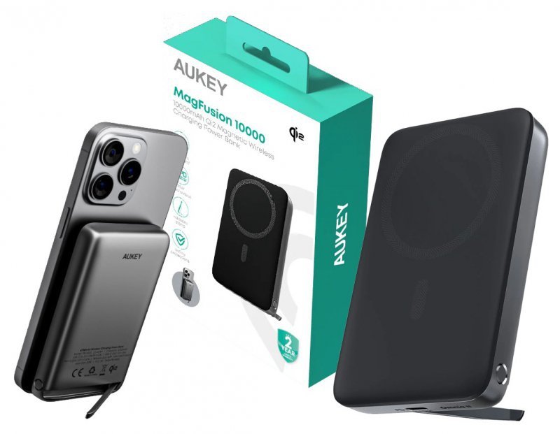 Aukey PB-MS06 Qi2 PowerBank 10000mAh 30W MagSafe PD