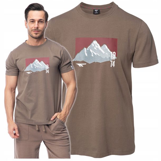Koszulka Męska Hi-tec Rawal T-shirt Podkoszulek Sportowa Na Co Dzień Xl
