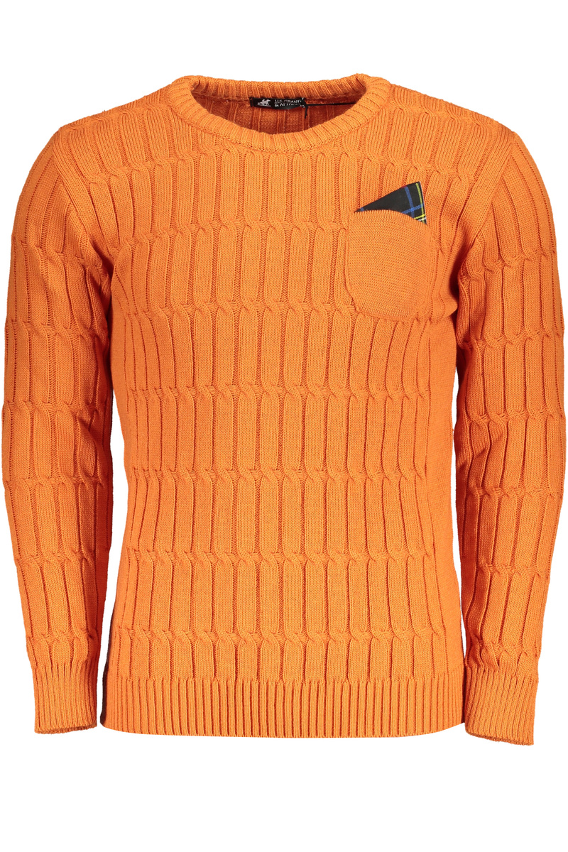 POMARAŃCZOWY SWETER MĘSKI GRAND US