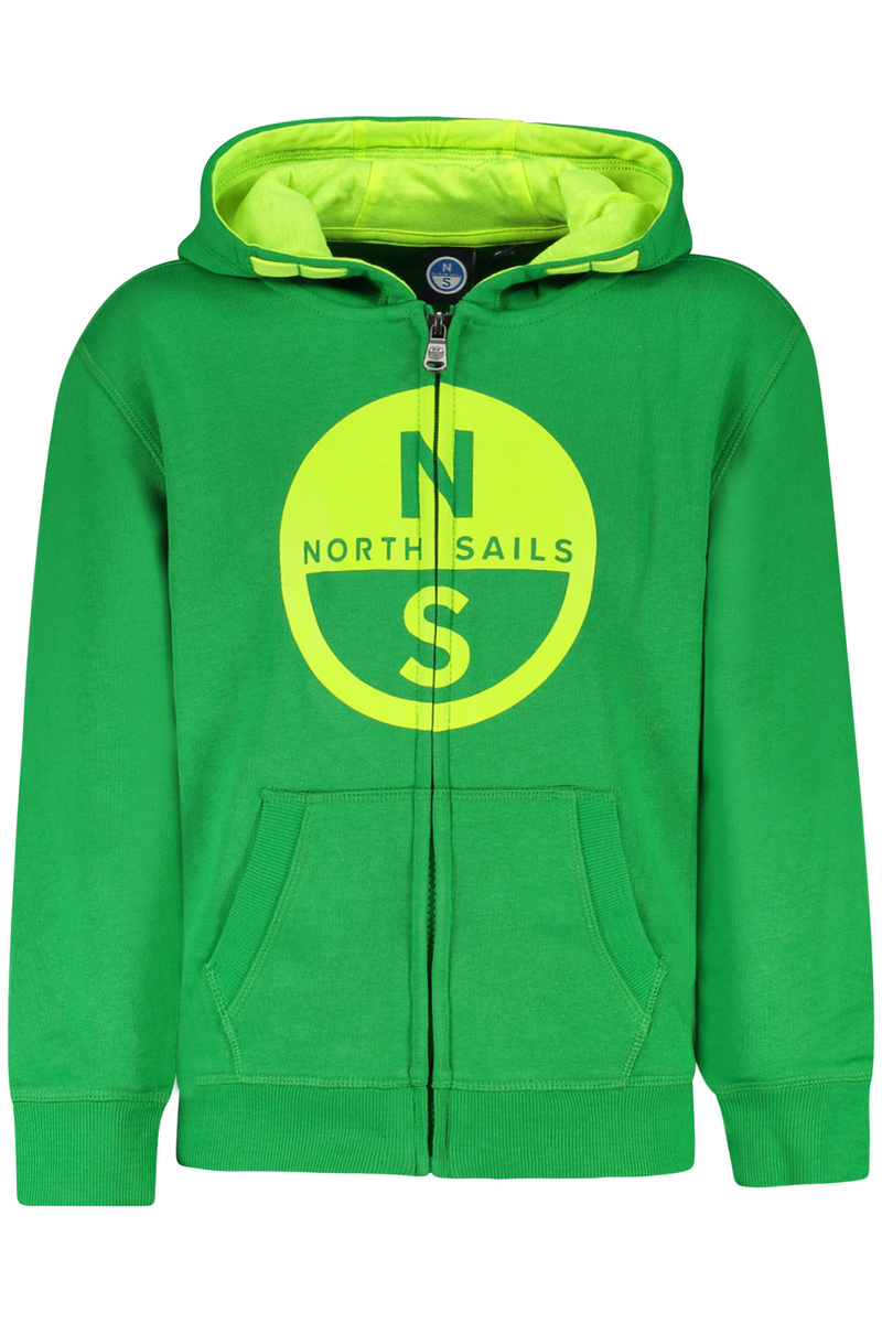 NORTH SAILS DZIECIĘCA BLUZA Z ROZPINANYM NA ZAMEK ZIELONA