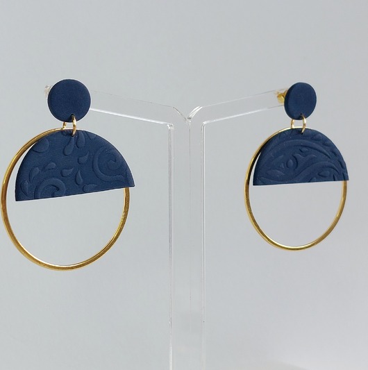 Kolczyki LUNA windsor blue