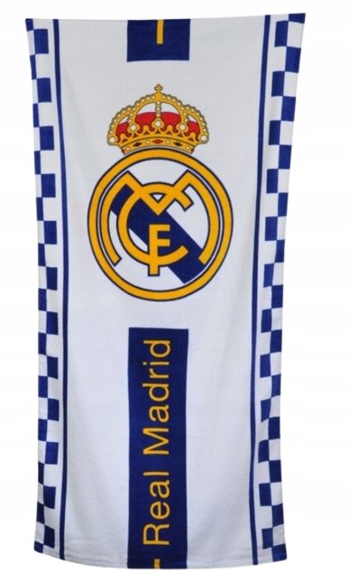Real Madryt Ręcznik Plażowy 70 x 140cm 100% bawełna Wakacje Kąpiel