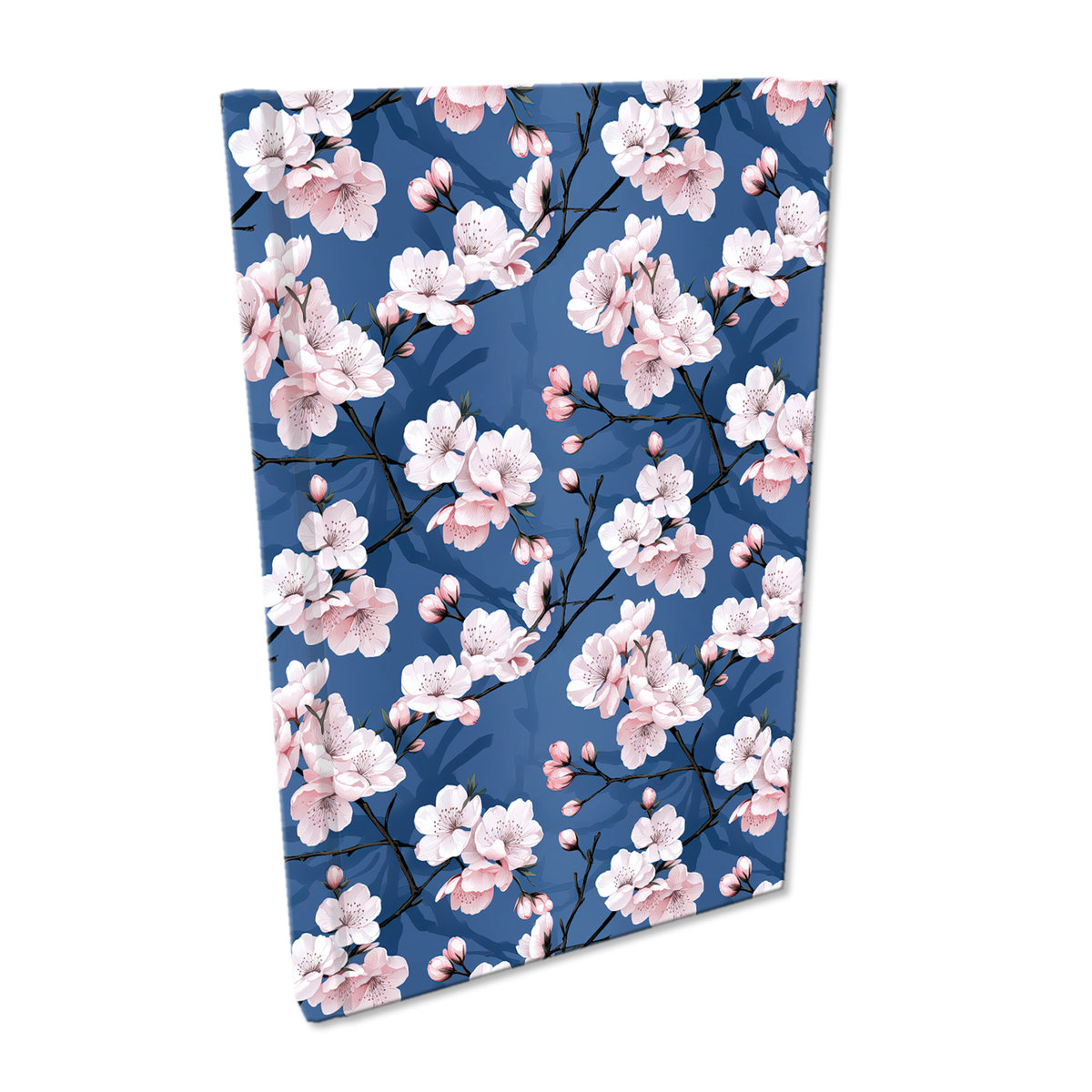 Elegancki Notes Notatnik A5 192 strony w kratkę Soft Touch KWIAT WIŚNI