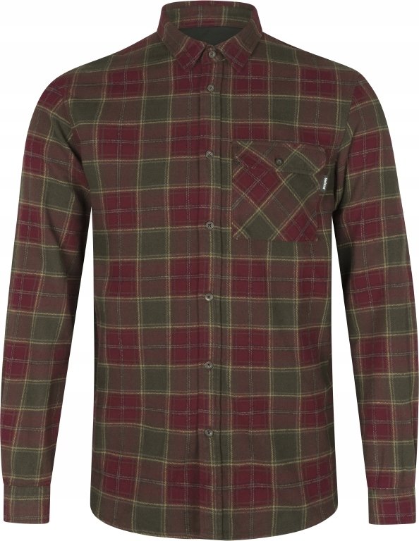 KOSZULA FLANELOWA SEELAND GLEN - Red Forest Check -2XL
