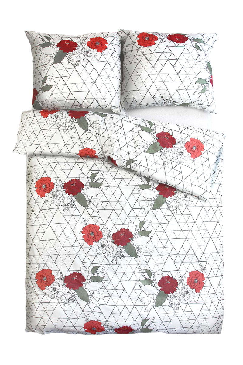 Pościel BLANKA 13 160x200 bawełniana komplet 3-elementowy miękka wygodna elegancka klasyczna do sypialni