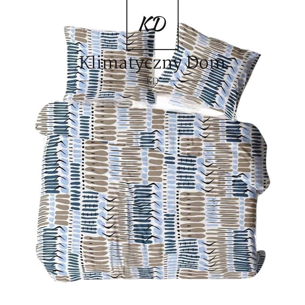 Komplet Pościel bawełniana 140x200 Paseczki