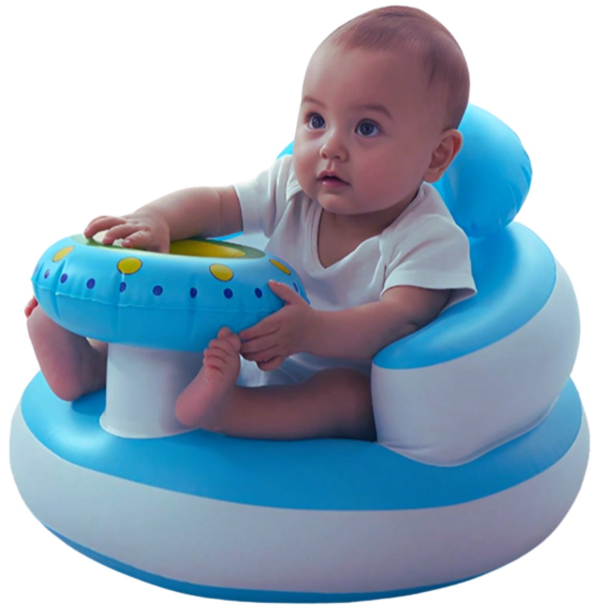 Siedzisko Dmuchane Dla Niemowlaka Wygodne Krzesełko Do Karmienia 6m+