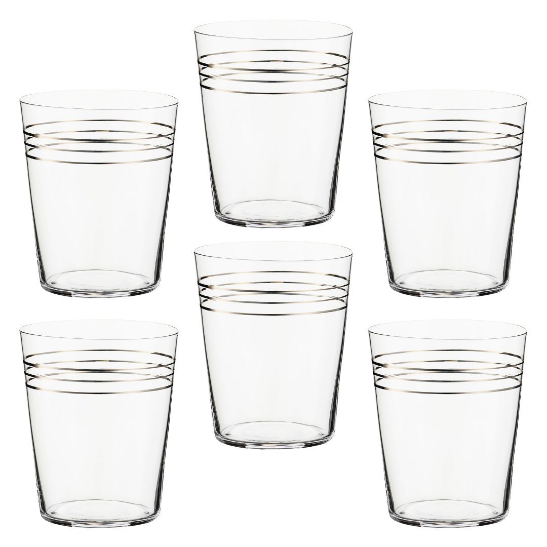 Zestaw szklanek 350 ml 6 sztuk FONTE PLATIN