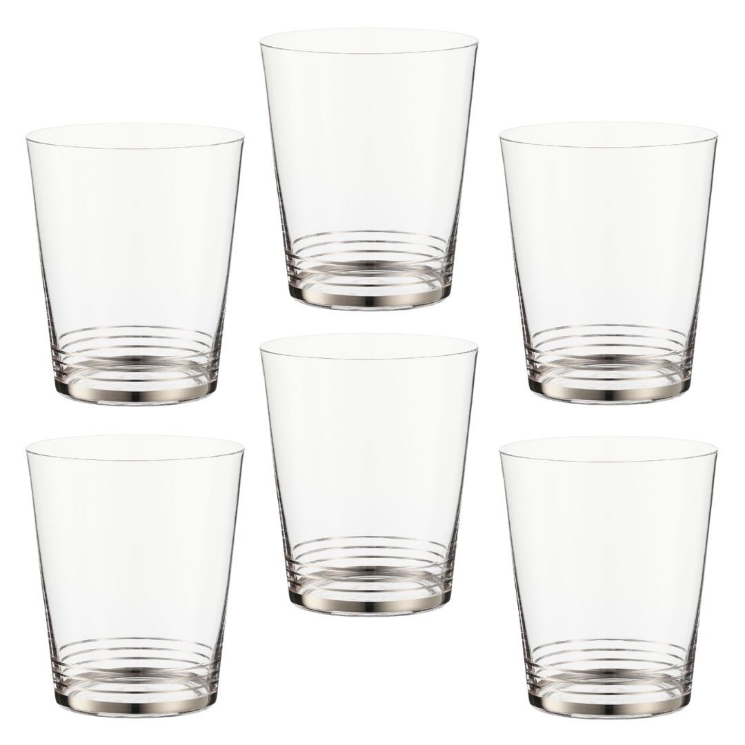 Zestaw szklanek 350 ml 6 sztuk LIMPIO PLATIN