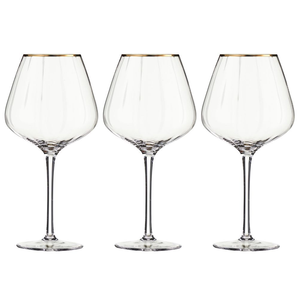 Kieliszki do wina 530 ml 6 sztuk FELICE GOLD