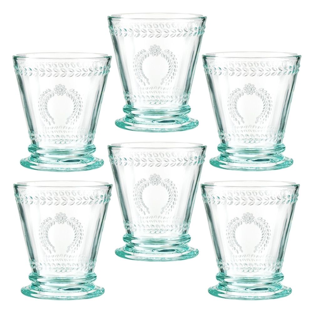 Zestaw szklanek turkusowych 240 ml 6 sztuk MERIDA