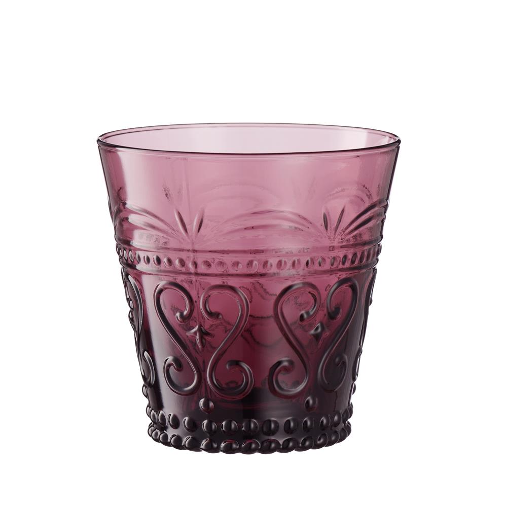 Szklanka purpurowa 250 ml 9 cm FIORINO