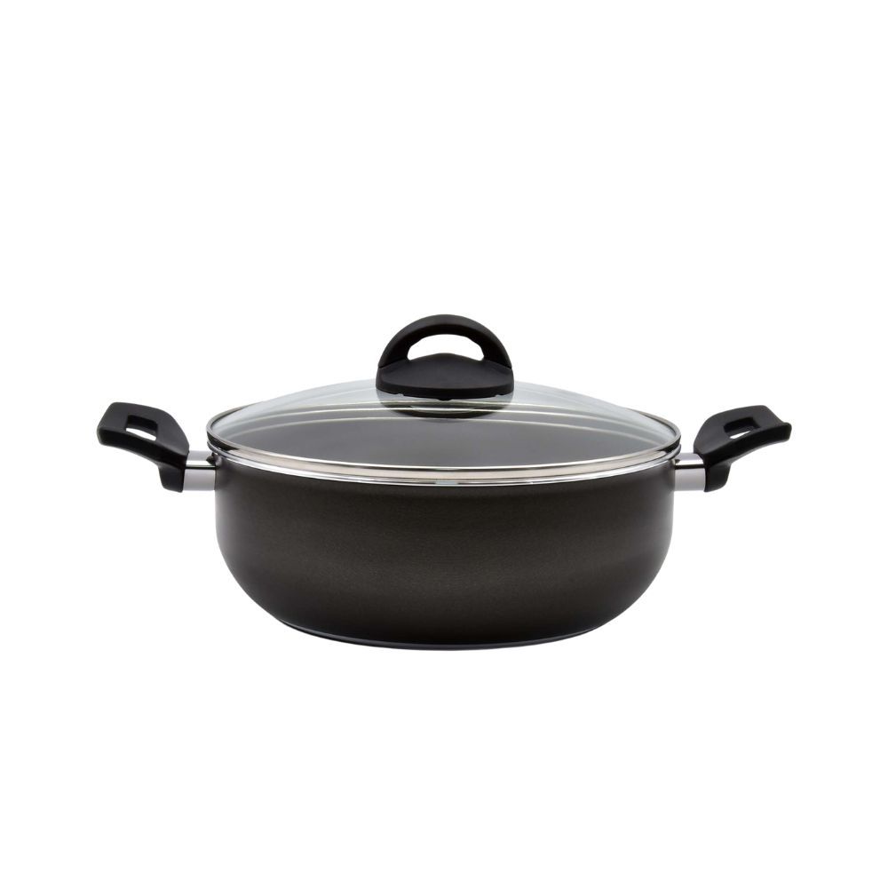 Garnek niski z pokrywką 20 cm PRATICA PLUS