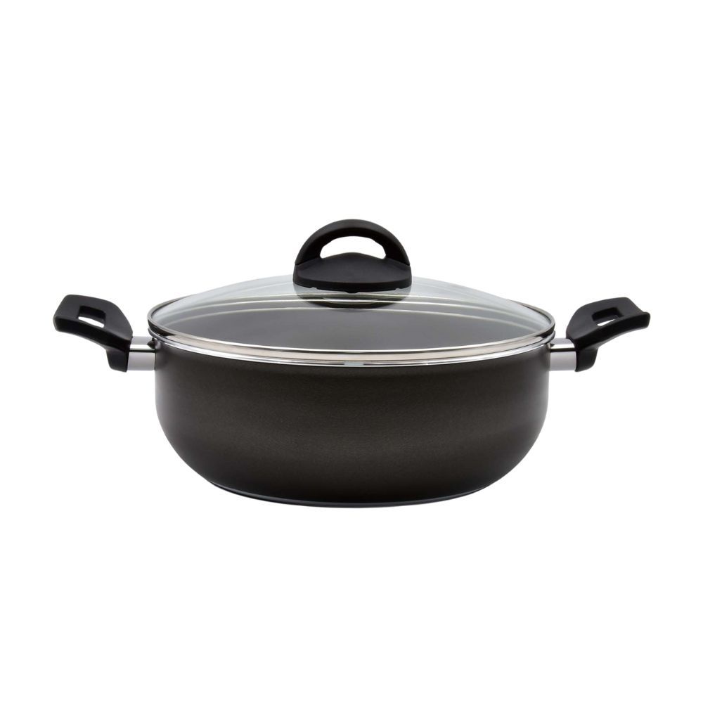 Garnek niski z pokrywką 24 cm PRATICA PLUS