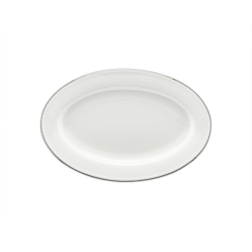 Półmisek owalny porcelanowy platynowa linia 28 cm FLORIAN