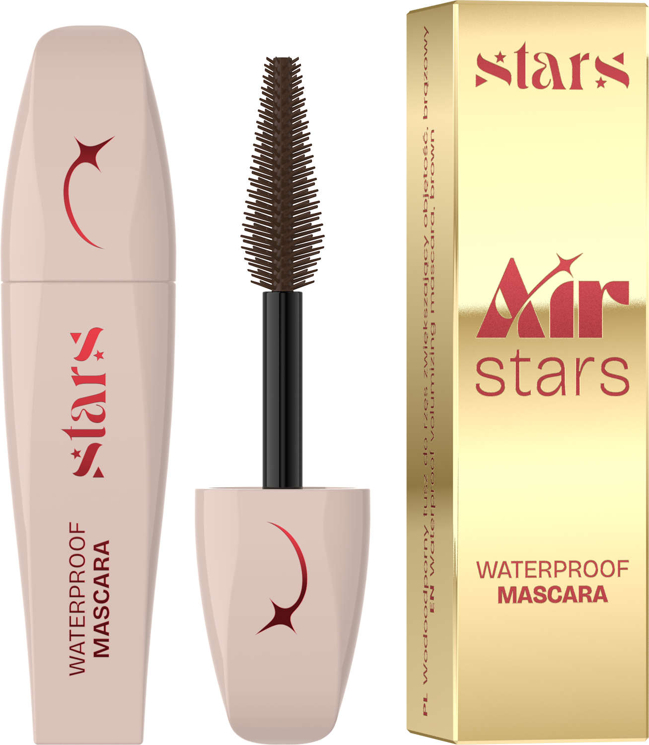 Stars from the Stars Air Stars Wodoodporny Mini Tusz do Rzęs 02 Brown