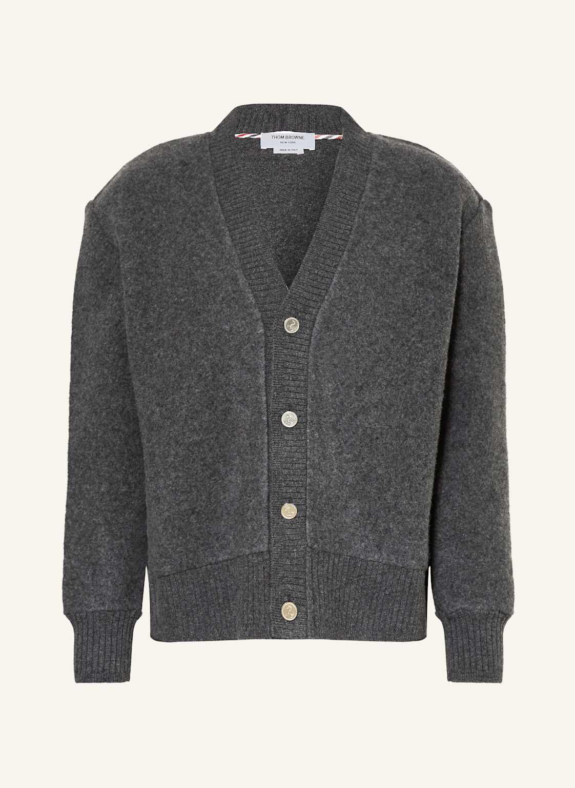 Thom Browne. Kardigan grau