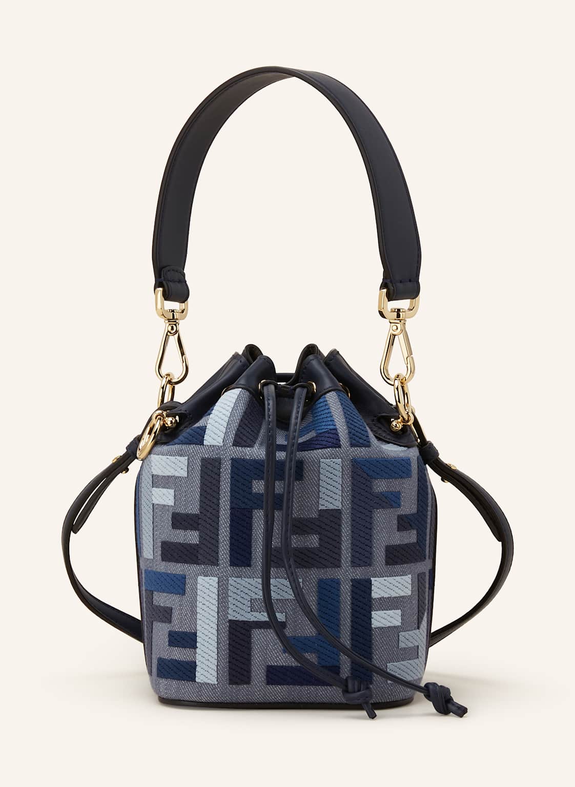 Fendi Torba Worek Mon Tresor Mini blau