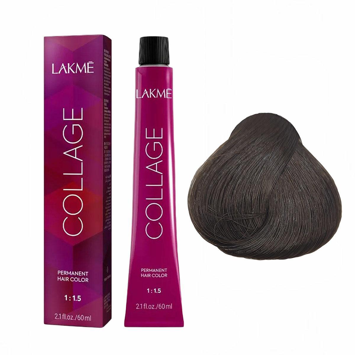 Lakme Collage, farba do włosów trwale koloryzująca, 6/17, 60ml