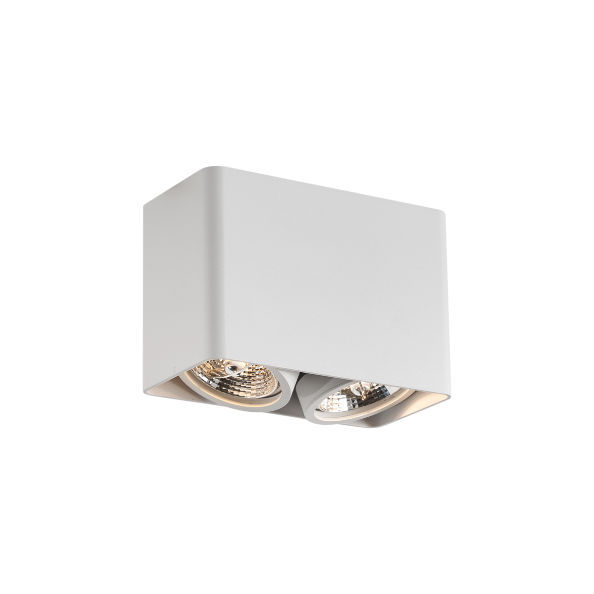 QAZQA Designerski reflektor natynkowy biały GU10 70mm 2-punktowy obrotowy i uchylny - Vox