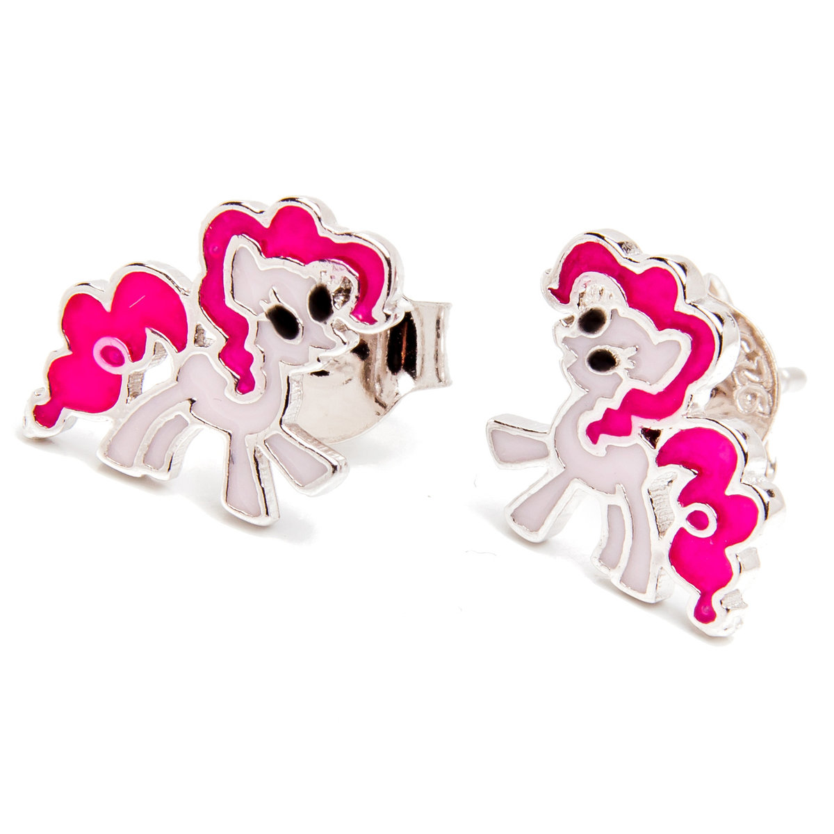 Srebrne kolczyki My Little Pony
