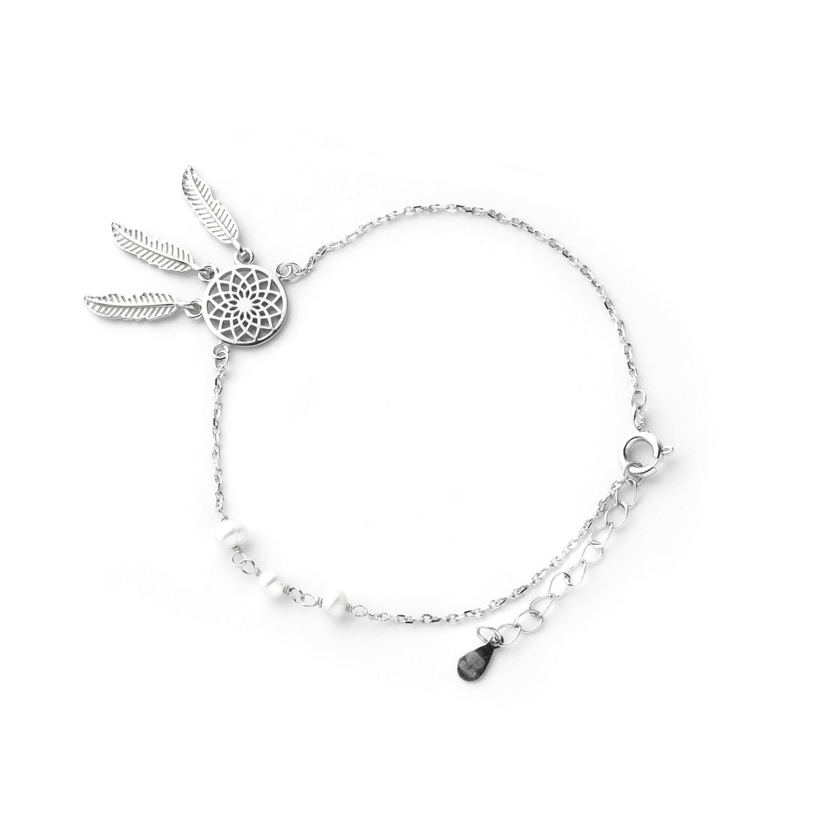 Srebrna bransoletka 925 Pearls Łapacz Snów