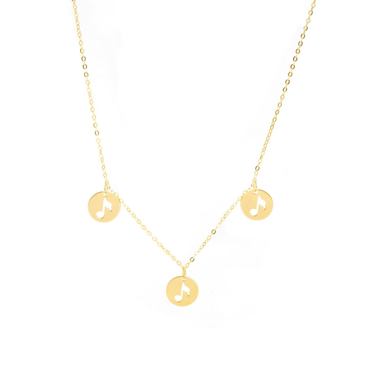 Złoty naszyjnik 585 Nutki celebrytka