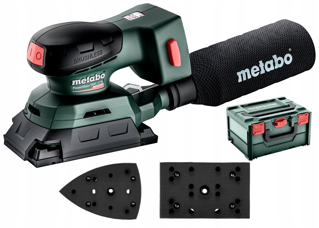 METABO SZLIFIERKA OSCYLACYJNA AKUMULATOROWA PowerMaxx SRA 12 BL Set 12V