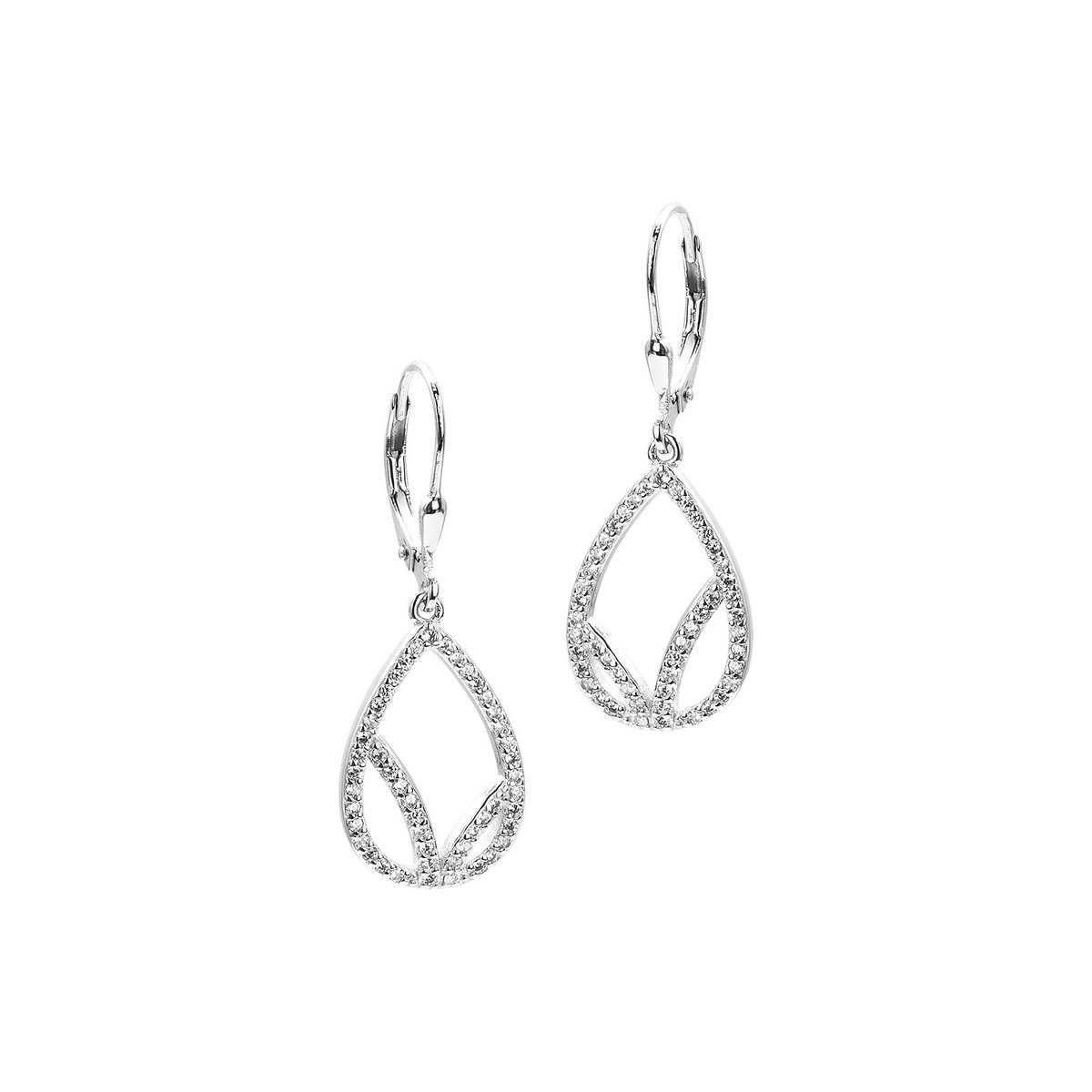 Srebrne kolczyki 925 Silvery Drop