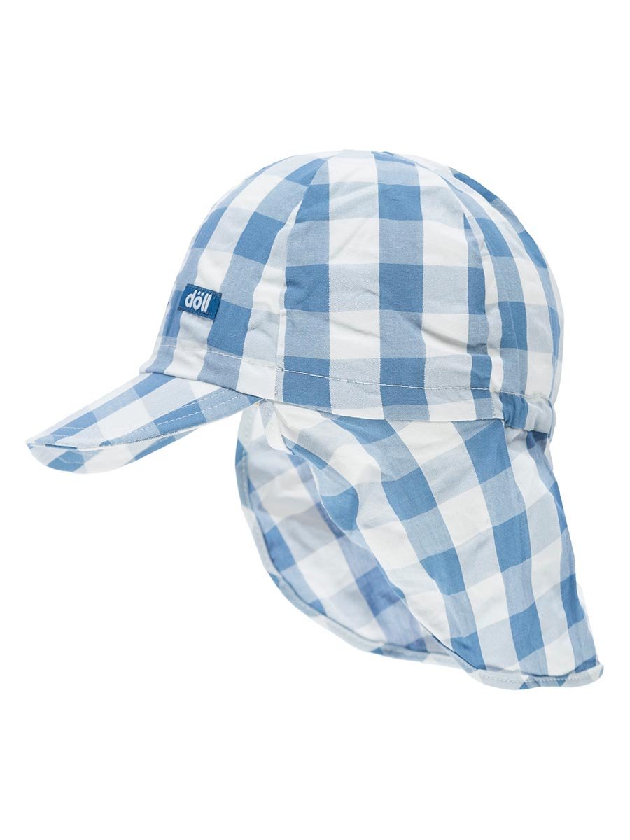 Dziecięca czapka z daszkiem i ochroną na kark Doll r.53