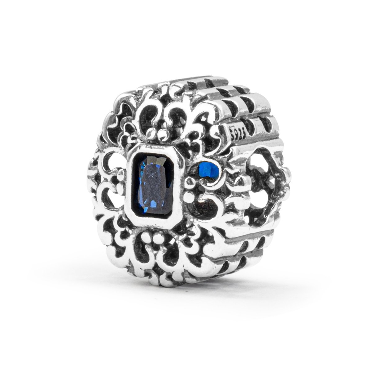 Srebrna zawieszka 925 Magiczne Lustro granat