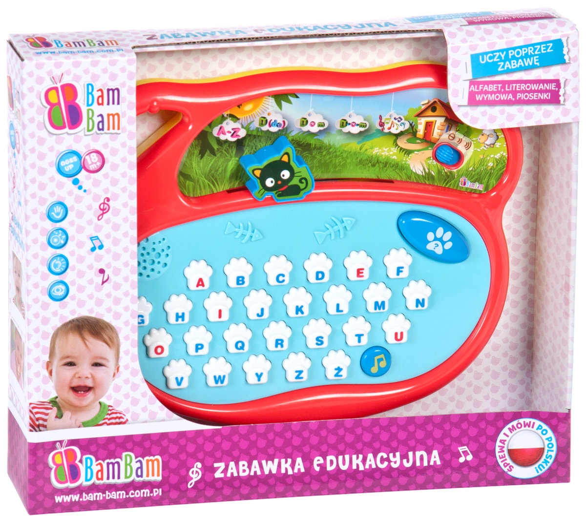 Bam-Bam, zabawka edukacyjna Kotek