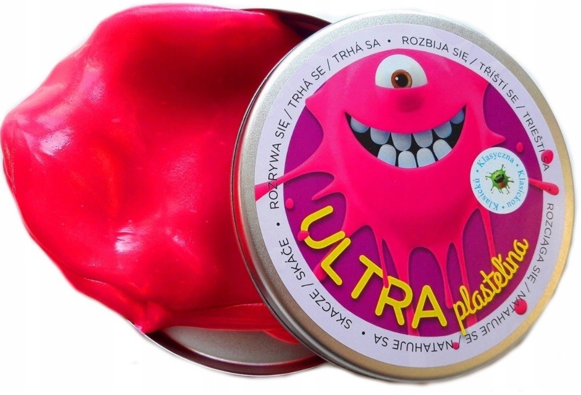 Ultra plastelina klasyczna, czerwona, 80 g