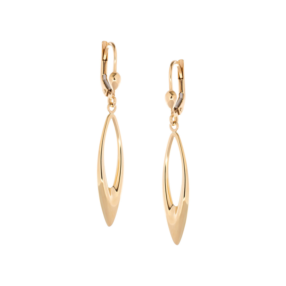 Złote kolczyki 585 Wiszące Łezki