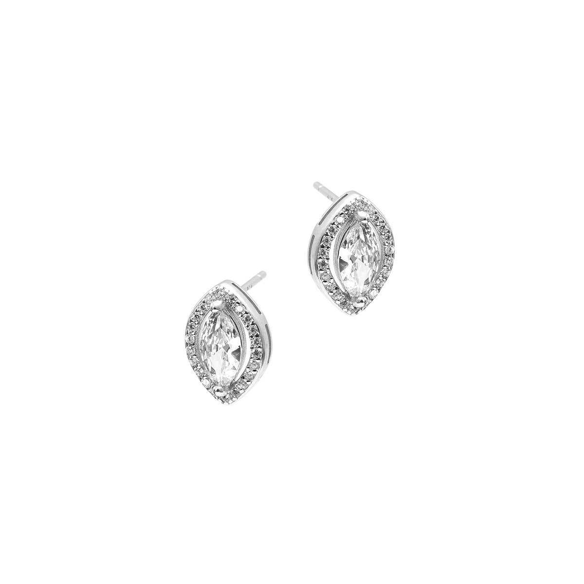 Srebrne Kolczyki 925 Diamentowana Cyrkonia