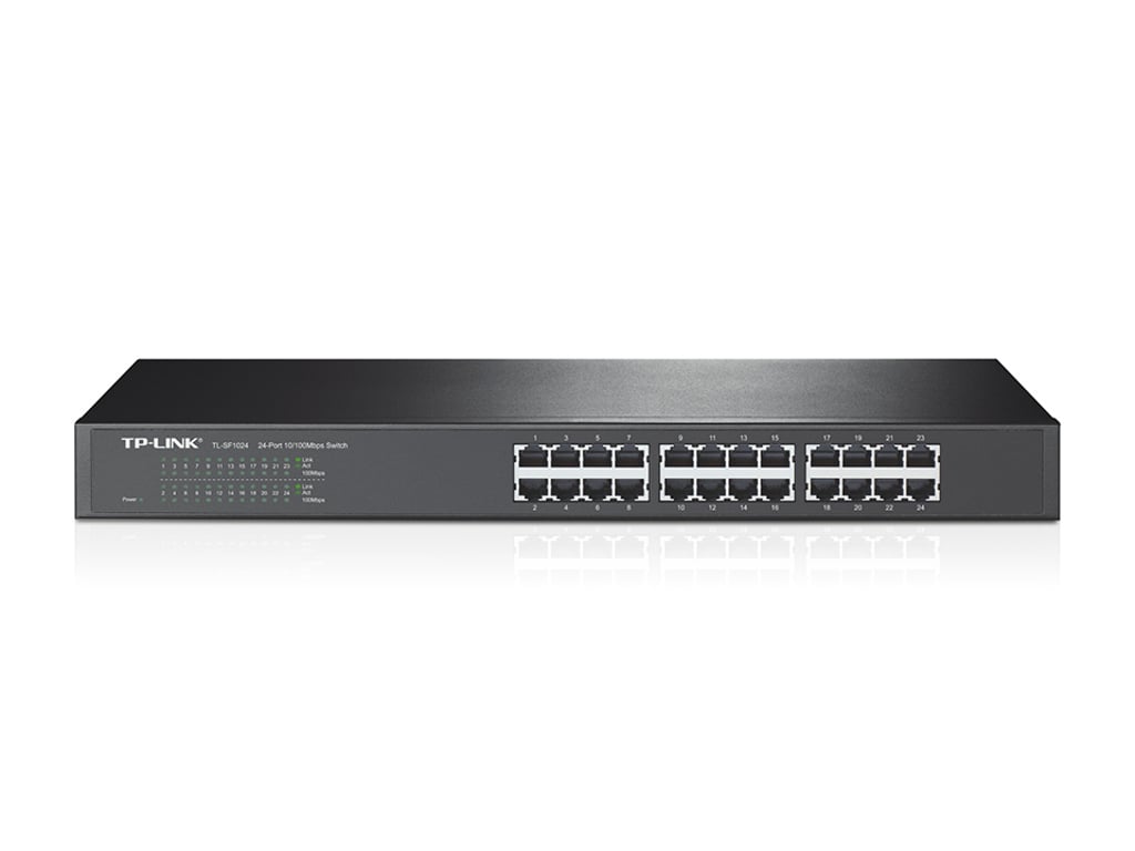 TP-LINK TL-SF1024 Nie zarządzany Fast Ethernet (10/100) Czarny TL-SF1024 V9