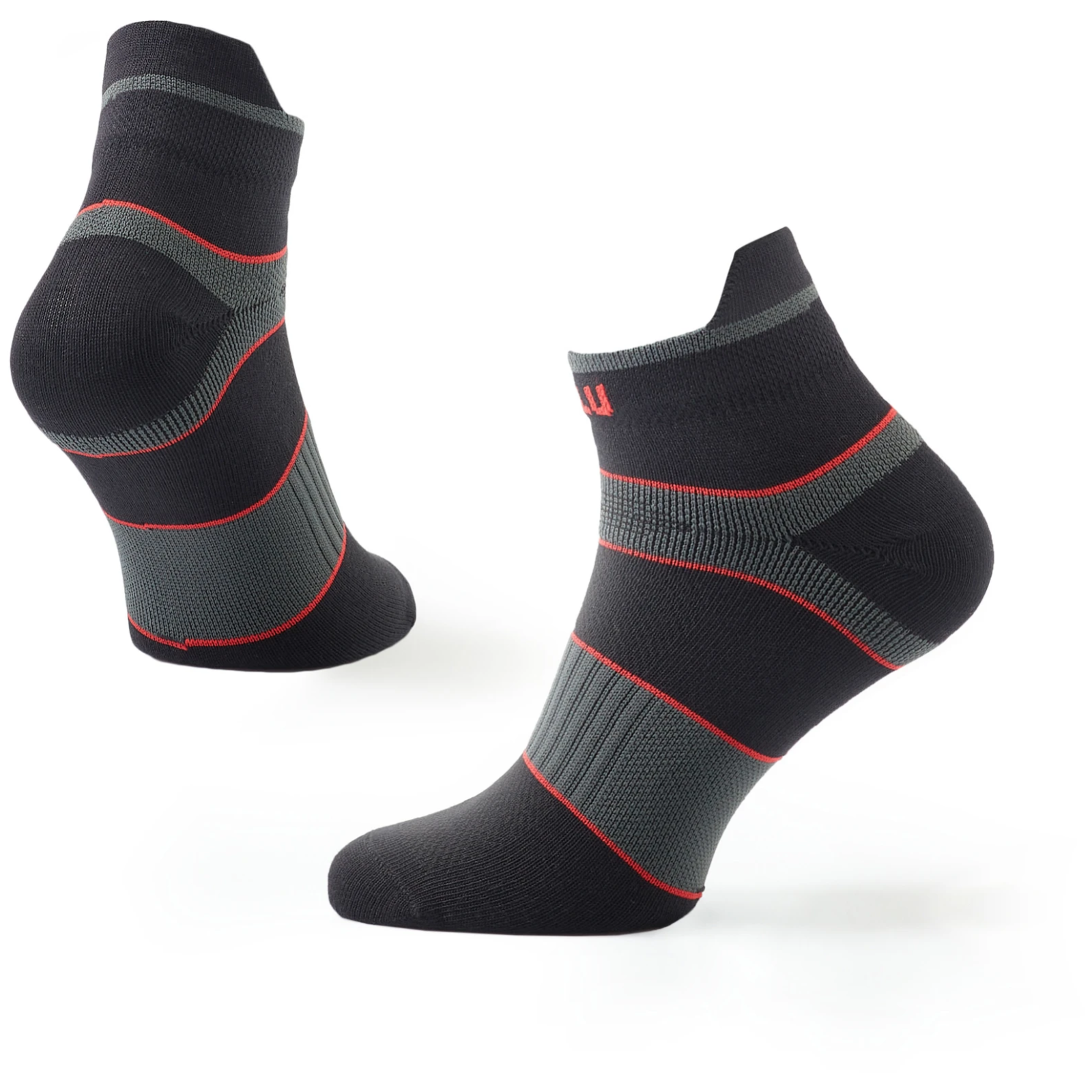 Skarpetki Zulu Sport Low Rozmiar skarpet: 35-38 / Kolor: czarny/czerwony