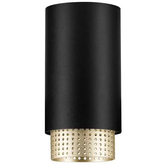 Tuba lampa sufitowa TORVILA LE45616 do sypialni czarny złoty