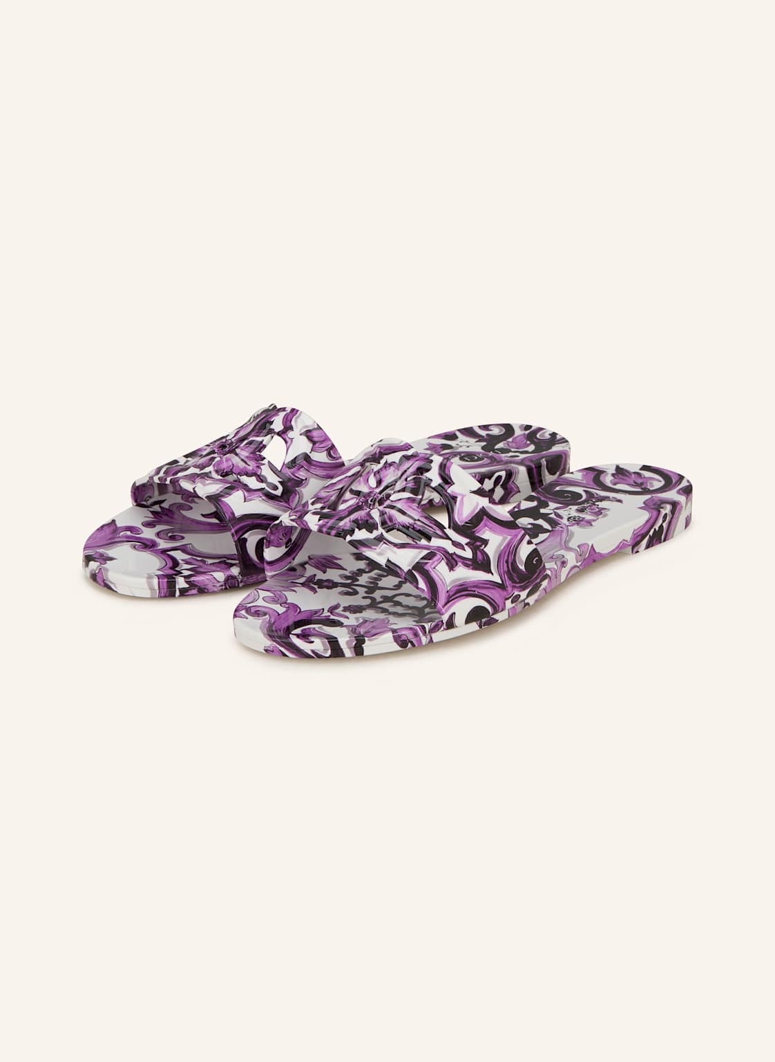 Dolce & Gabbana Klapki lila