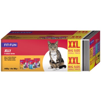 FIT+FUN Jelly Multipack XXL 44 x 100 g 4 różne rodzaje
