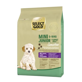 SELECT GOLD Sensitive Mini Junior Jagnięcina/Łosoś/Ziemniaki 1 kg
