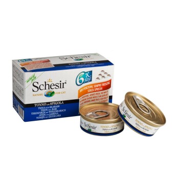 Schesir Multipack 24 x 50 g Tuńczyk z moronem, w galarecie